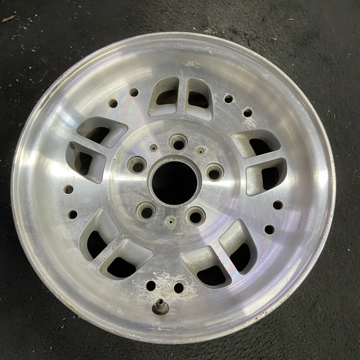15" EXPLORER 93-94 15x7, aluminum, 10 depressions 10 holes Original OEM Wheel - Side Profile