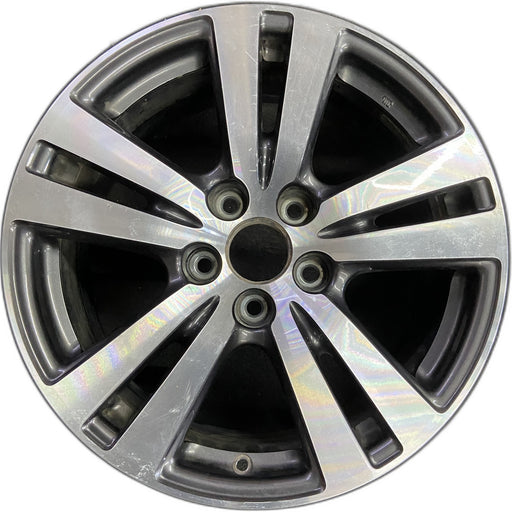 18" PILOT 16-18 18x8 , 5 double spoke , machined face Original OEM Wheel Rim - Front View