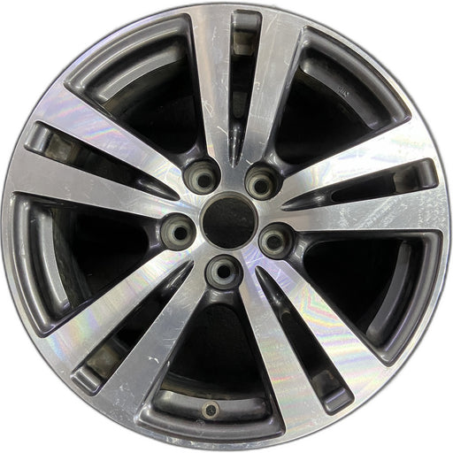 18" PILOT 16-18 18x8 , 5 double spoke , machined face Original OEM Wheel Rim - Front View