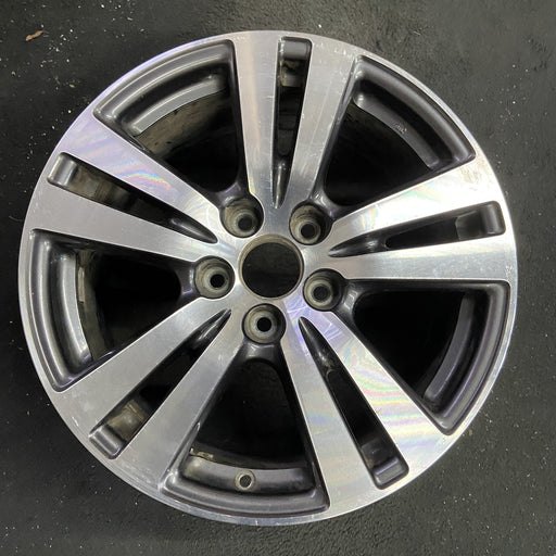 18" PILOT 16-18 18x8 , 5 double spoke , machined face Original OEM Wheel Rim - Angle View