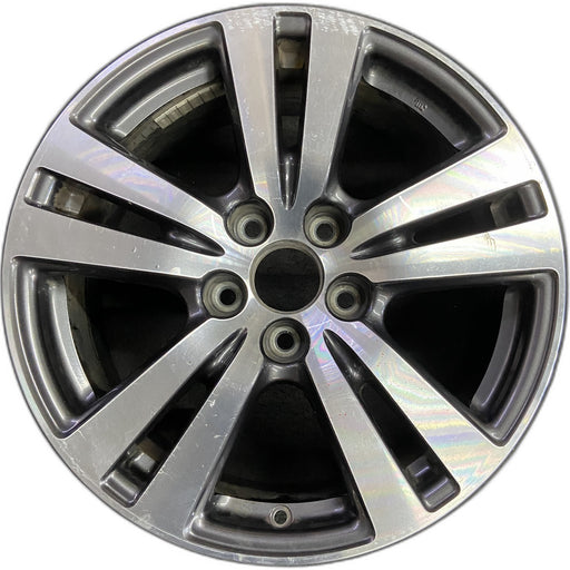 18" PILOT 16-18 18x8 , 5 double spoke , machined face Original OEM Wheel Rim - Front View