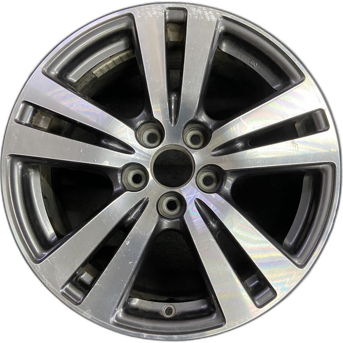 18" PILOT 16-18 18x8 , 5 double spoke , machined face Original OEM Wheel Rim - Front View