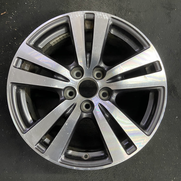 18" PILOT 16-18 18x8 , 5 double spoke , machined face Original OEM Wheel Rim - Angle View