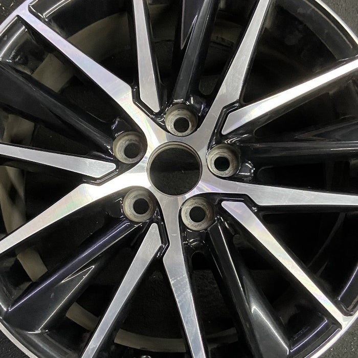 18" CAMRY 21-24 18x8 alloy 15 spoke machined black Original OEM Wheel Rim