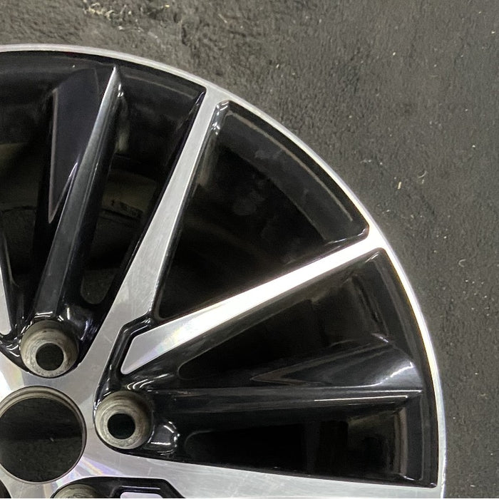 18" CAMRY 21-24 18x8 alloy 15 spoke machined black Original OEM Wheel Rim