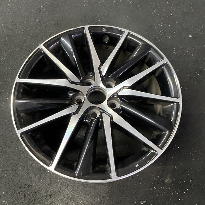 18" CAMRY 21-24 18x8 alloy 15 spoke machined black Original OEM Wheel Rim