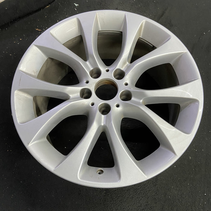 19" BMW X5 14-18 19x9 , 5 spoke, V spoke, wide spoke Original OEM Wheel Rim - Side Profile