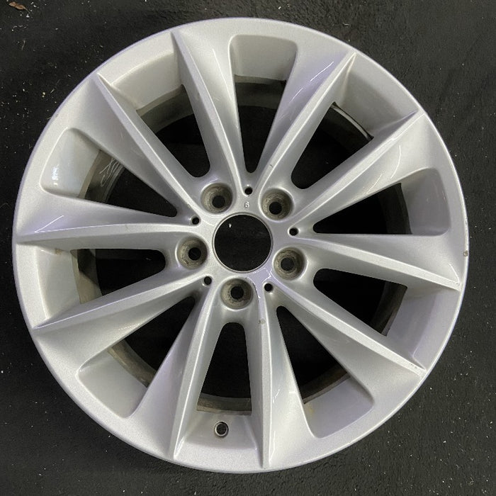 18" BMW X3 11-14 18x8 alloy 5 spoke V spoke design silver Original OEM Wheel Rim