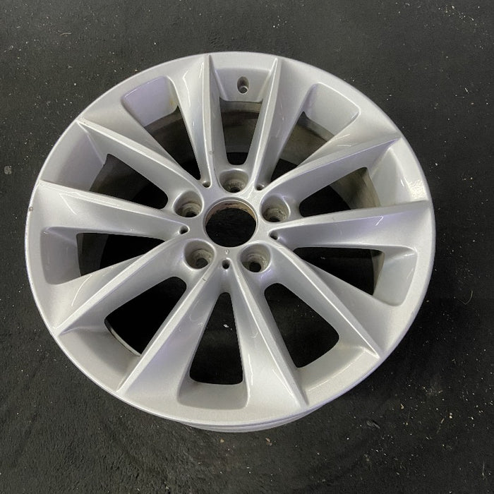 18" BMW X3 11-14 18x8 alloy 5 spoke V spoke design silver Original OEM Wheel Rim