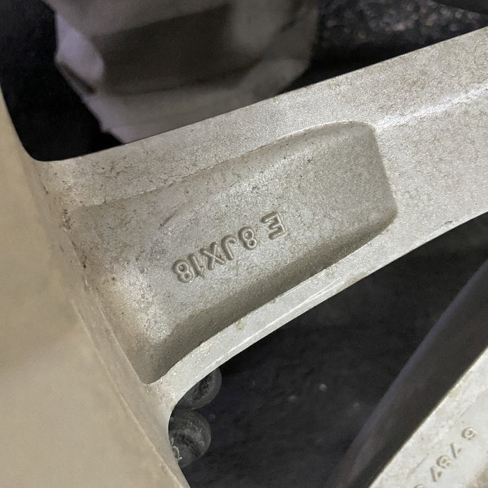 18" BMW X3 11-14 18x8 alloy 5 spoke V spoke design silver Original OEM Wheel Rim