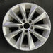 18" BMW X3 11-14 18x8 alloy 5 spoke V spoke design silver Original OEM Wheel Rim - Front View