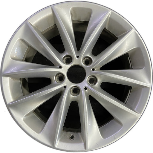 18" BMW X3 11-14 18x8 , , V spoke design, silver Original OEM Wheel Rim - Front View