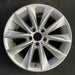 18" BMW X3 11-14 18x8 , , V spoke design, silver Original OEM Wheel Rim - Angle View