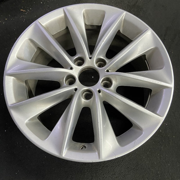 18" BMW X3 11-14 18x8 alloy 5 spoke V spoke design silver Original OEM Wheel Rim - View 7