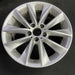 18" BMW X3 11-14 18x8 , , V spoke design, silver Original OEM Wheel Rim - Side Profile