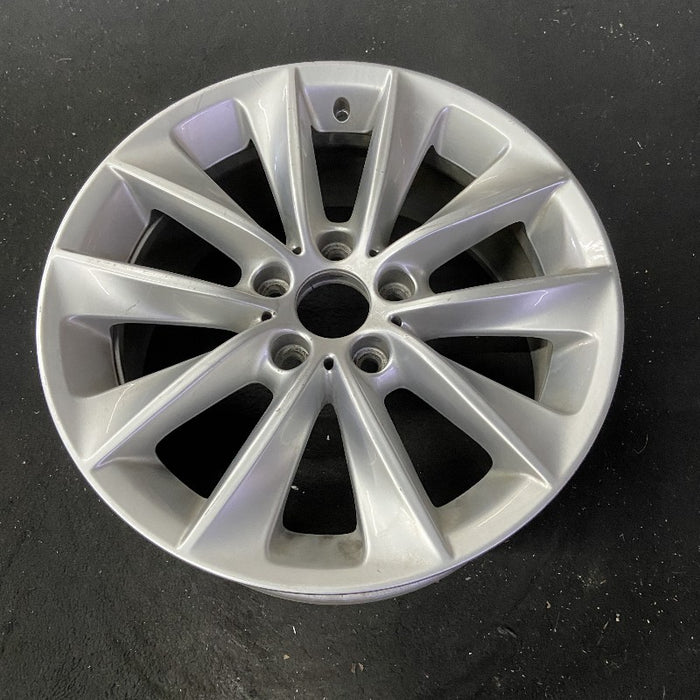 18" BMW X3 11-14 18x8 alloy 5 spoke V spoke design silver Original OEM Wheel Rim - View 8