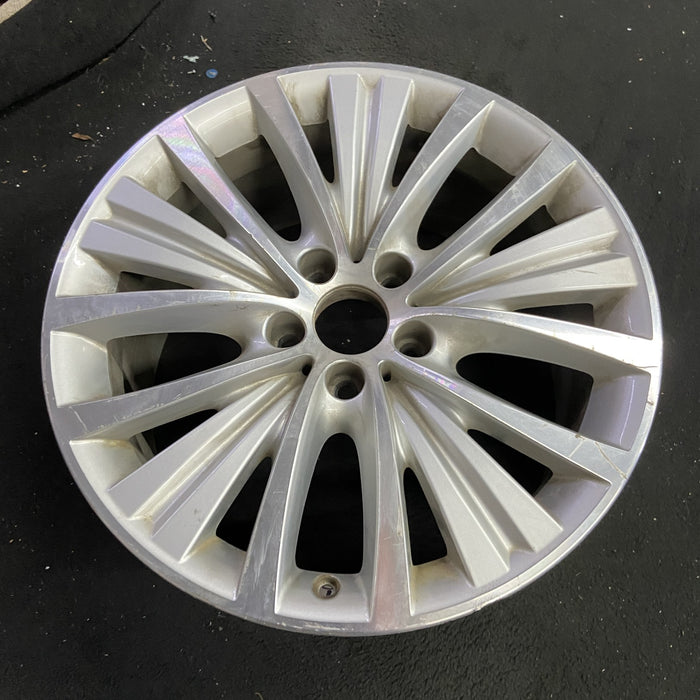 19" BMW X5 14-17 19x9 , 15 spoke, middle grooved spoke, w/polished Original OEM - Side Profile