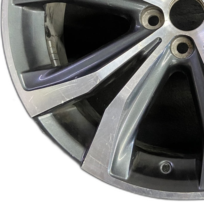 20" LEXUS RX350 16-19 20x8 alloy 10 spoke V spoke Original OEM Wheel Rim - Back View
