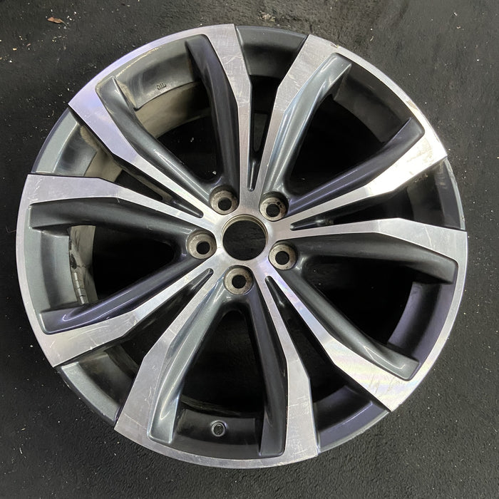 20" LEXUS RX350 16-19 20x8 , 10 spoke, V spoke Original OEM Wheel Rim - Angle View