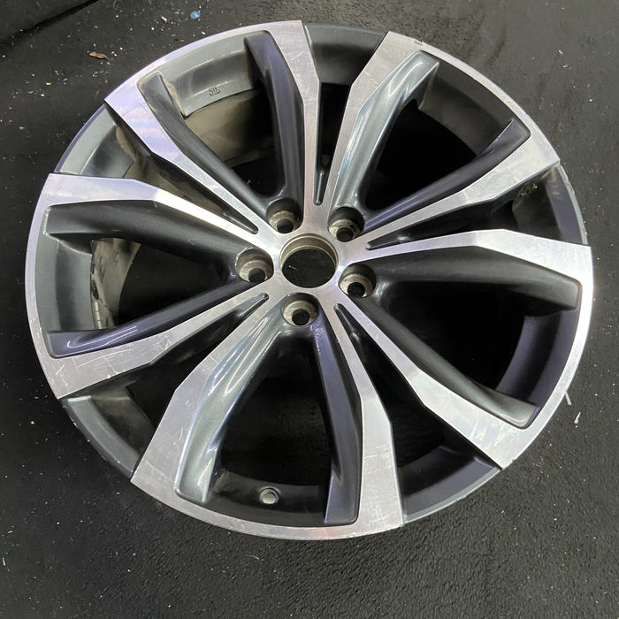 20" LEXUS RX350 16-19 20x8 , 10 spoke, V spoke Original OEM Wheel Rim - Side Profile