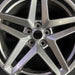 19" MUSTANG 24 19x8.5 5 spoke split spoke silver Original OEM Wheel Rim - Angle View