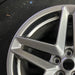 19" MUSTANG 24 19x8.5 5 spoke split spoke silver Original OEM Wheel Rim - Side Profile