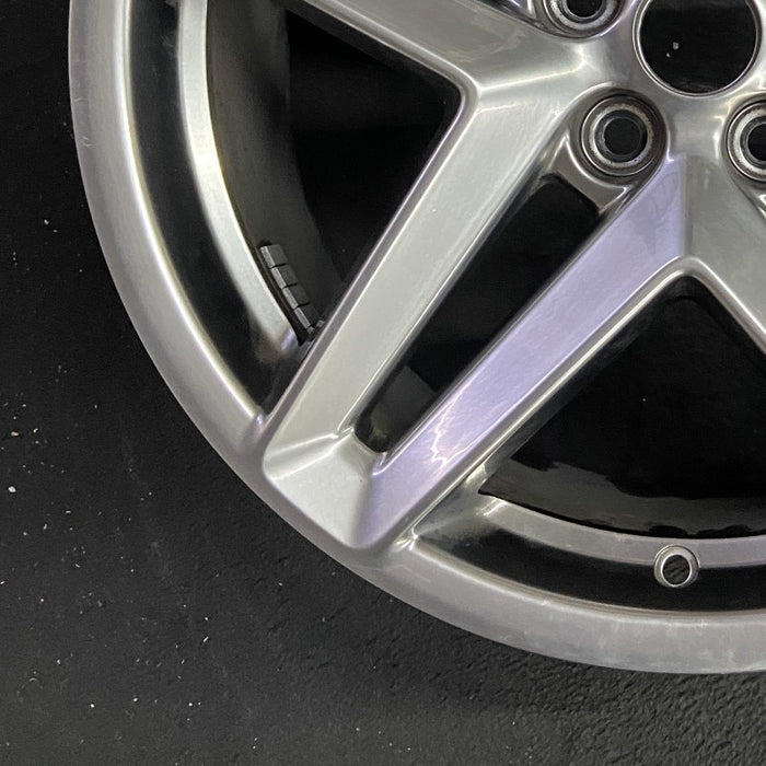 19" MUSTANG 24 19x8.5 5 spoke split spoke silver Original OEM Wheel Rim - Additional View