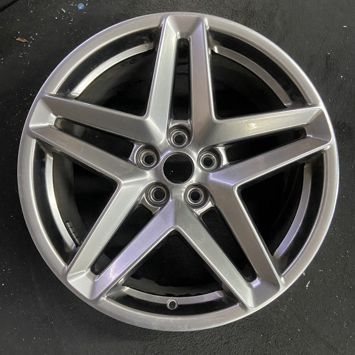 19" MUSTANG 24 19x8.5 5 spoke split spoke silver Original OEM Wheel Rim - Additional View