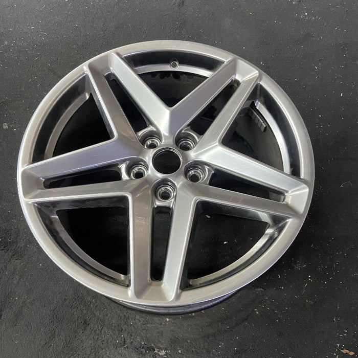 19" MUSTANG 24 19x8.5 5 spoke split spoke silver Original OEM Wheel Rim - View 8