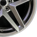 19" MUSTANG 24 19x8.5 5 spoke split spoke silver Original OEM Wheel Rim - Close-Up Detail