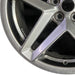 19" MUSTANG 24 19x8.5 5 spoke split spoke silver Original OEM Wheel Rim - Back View