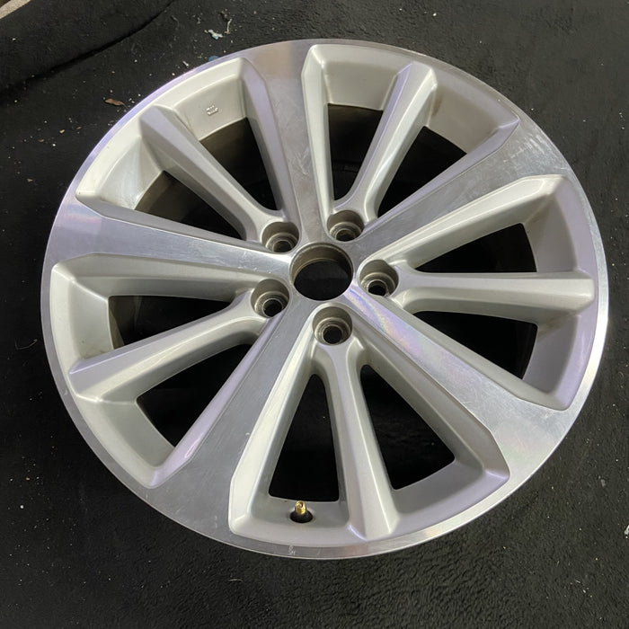 19" HIGHLANDER 08-13 19x7.5 , 10 spoke Original OEM Wheel Rim - Side Profile
