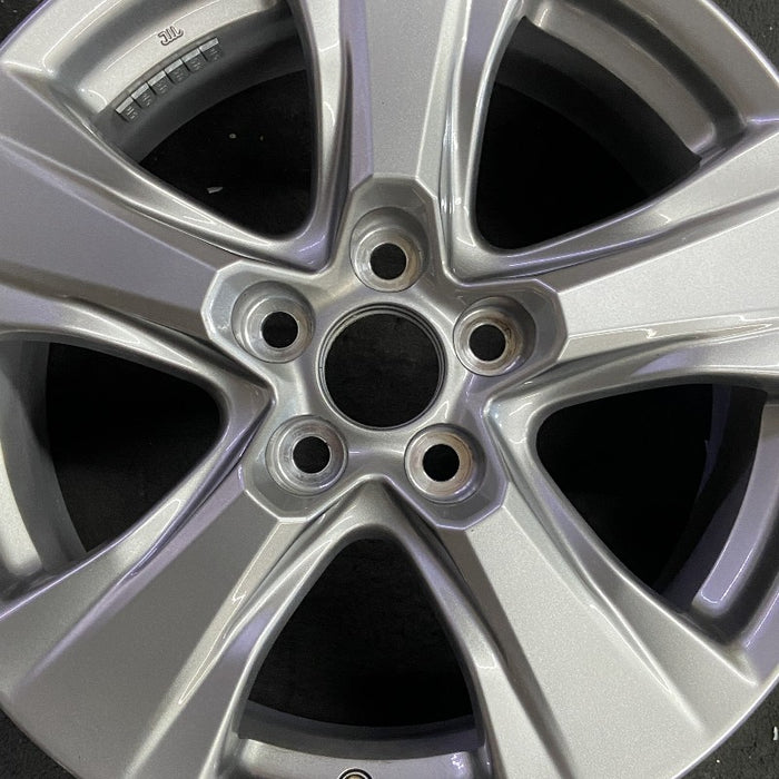 17" RAV4 19-25 17x7 alloy 5 spoke silver Original OEM Wheel Rim - Angle View