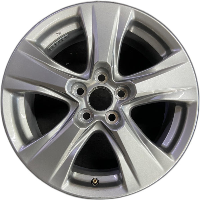 17" RAV4 19-25 17x7 alloy 5 spoke silver Original OEM Wheel Rim - Front View