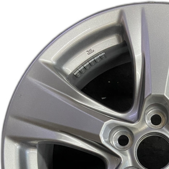 17" RAV4 19-25 17x7 alloy 5 spoke silver Original OEM Wheel Rim - Angle View