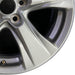 17" RAV4 19-25 17x7 alloy 5 spoke silver Original OEM Wheel Rim - Close-Up Detail