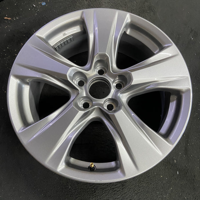 17" RAV4 19-25 17x7, alloy , silver Original OEM Wheel Rim - Side Profile