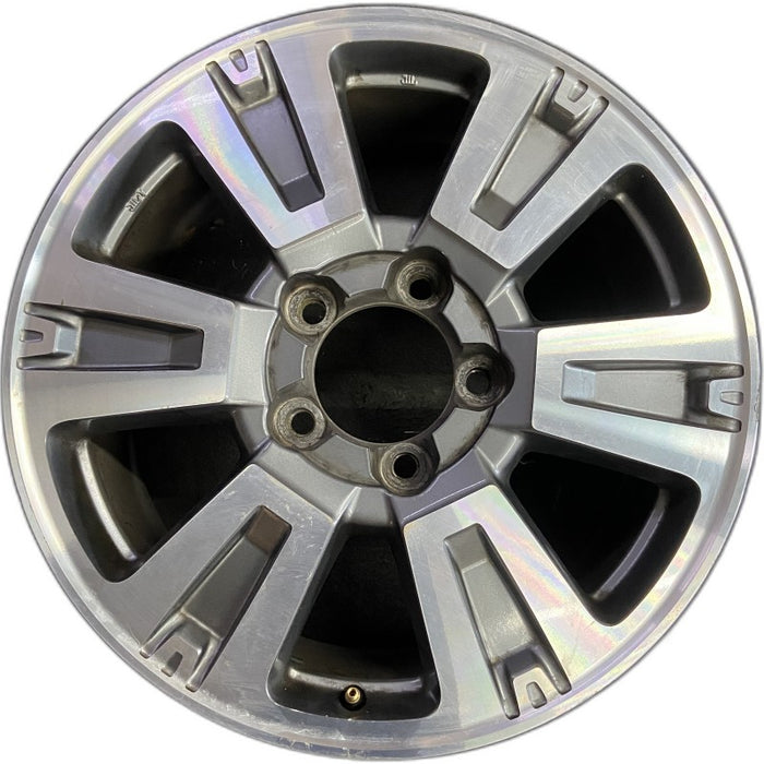 20" TUNDRA 18-21 20x8 alloy 6 spoke exposed lug nuts gray inlay Original OEM - Front View