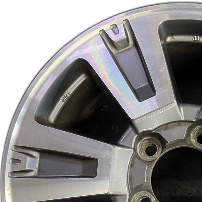 20" TUNDRA 18-21 20x8 alloy 6 spoke exposed lug nuts gray inlay Original OEM - Angle View