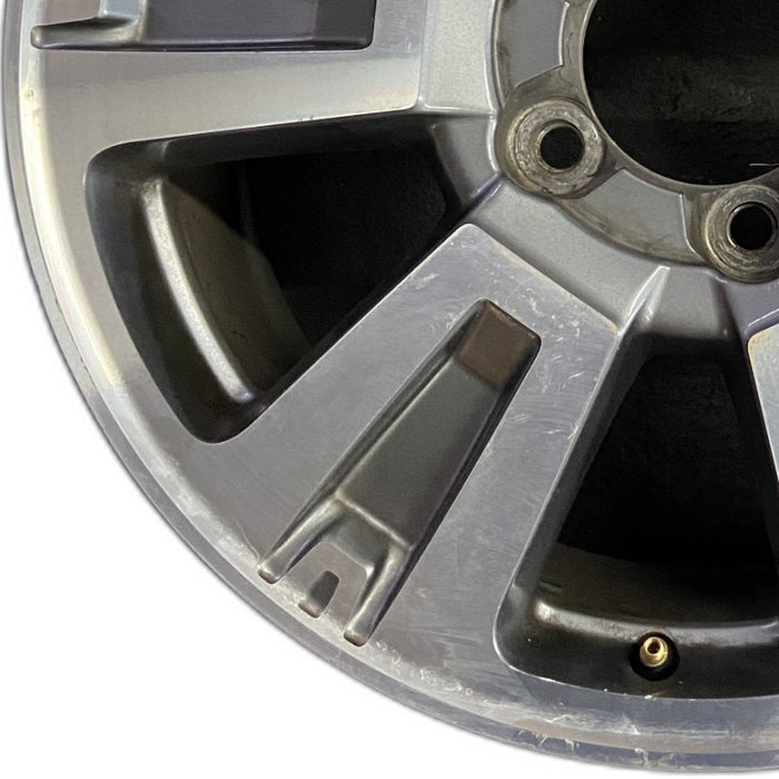 20" TUNDRA 18-21 20x8 alloy 6 spoke exposed lug nuts gray inlay Original OEM - Back View