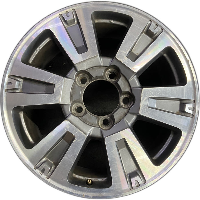 20" TUNDRA 18-21 20x8 , 6 spoke, exposed lug nuts, gray inlay Original OEM - Front View