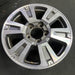 20" TUNDRA 18-21 20x8 , 6 spoke, exposed lug nuts, gray inlay Original OEM - Side Profile
