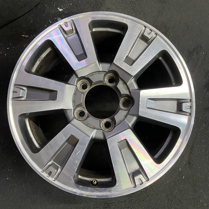 20" TUNDRA 18-21 20x8 alloy 6 spoke exposed lug nuts gray inlay Original OEM - Front View