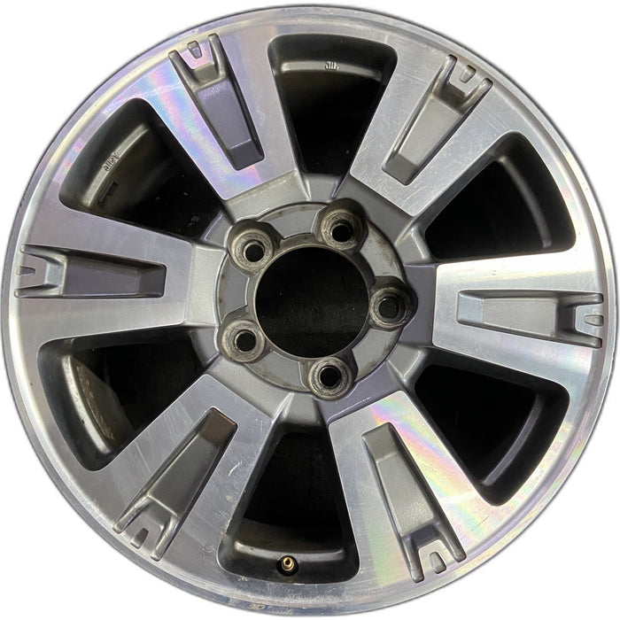 20" TUNDRA 18-21 20x8 , 6 spoke, exposed lug nuts, gray inlay Original OEM - Front View