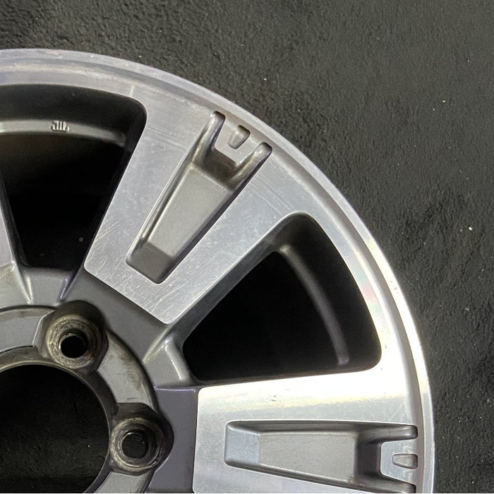 20" TUNDRA 18-21 20x8 alloy 6 spoke exposed lug nuts gray inlay Original OEM - Close-Up Detail
