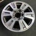 20" TUNDRA 18-21 20x8 , 6 spoke, exposed lug nuts, gray inlay Original OEM - Side Profile