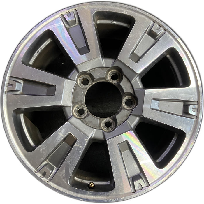 20" TUNDRA 18-21 20x8 , 6 spoke, exposed lug nuts, gray inlay Original OEM - Front View