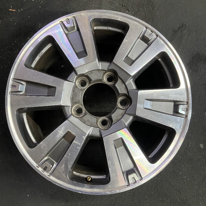 20" TUNDRA 18-21 20x8 alloy 6 spoke exposed lug nuts gray inlay Original OEM - Front View
