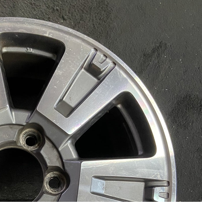 20" TUNDRA 18-21 20x8 alloy 6 spoke exposed lug nuts gray inlay Original OEM - Close-Up Detail