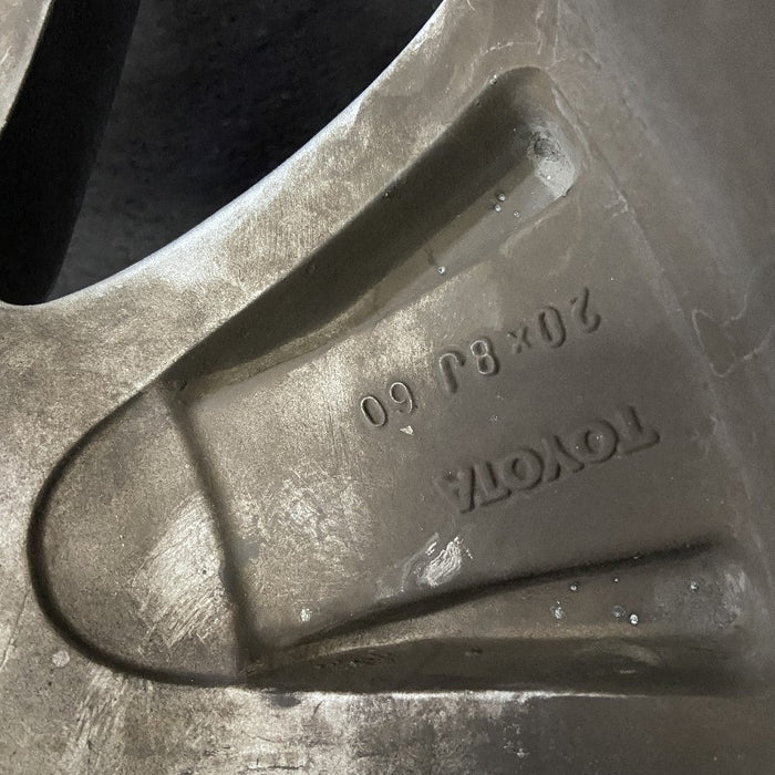 20" TUNDRA 18-21 20x8 alloy 6 spoke exposed lug nuts gray inlay Original OEM Wheel Rim